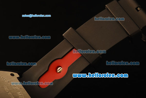 Franck Muller Conquistador Chronograph Miyota Quartz PVD Case with Black Dial and Black Rubber Strap - Click Image to Close
